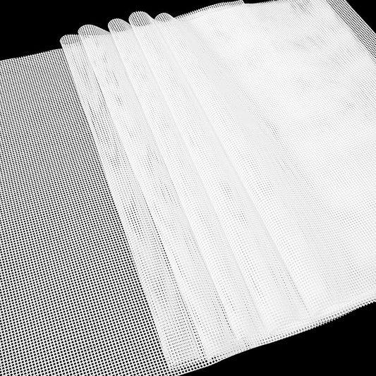 SUCISENI 6 Pack Silicone Dehydrator Sheets (14 x 21 Inch) Premium Non-Stick Silicone Mesh Mat for Fruit Food Dehydrator Reusable Dehydrated Tray Liners for Fruits Meat Vegetables Herbs