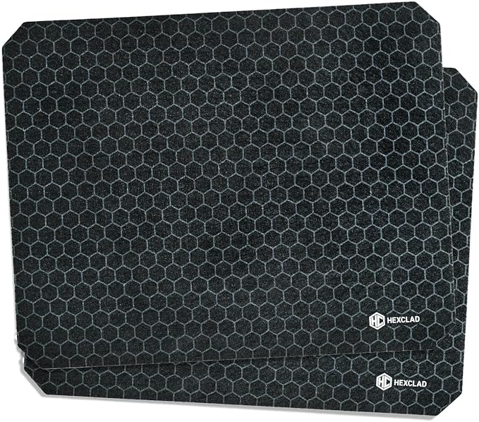 HexClad 2-Piece Dish Drying Mat Set Made of Absorbent Fabric that Holds up to 8oz of Liquid, Ultra-Thin Design for Fast Drying, Waterproof and Non-Slip Backing, Cut for a Universal Fit that Won’t Fray