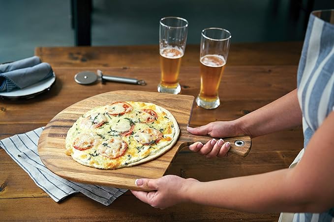 Ironwood Gourmet Napoli Pizza Peel, Acacia Wood 14 x 20 x 0.5 Inches