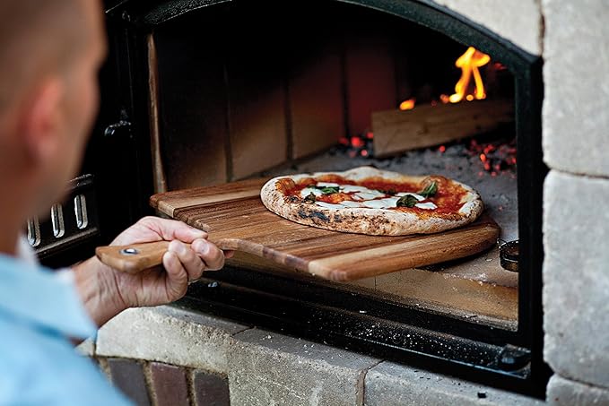 Ironwood Gourmet Napoli Pizza Peel, Acacia Wood 14 x 20 x 0.5 Inches