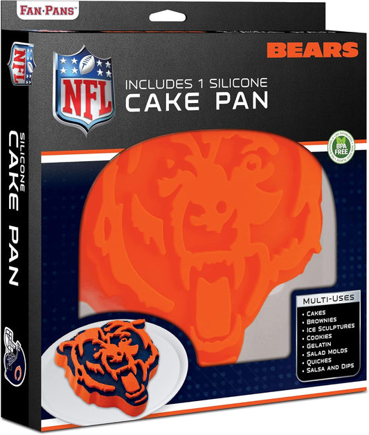 Masterpieces Game Day - NFL Chicago Bears Silicone Cake Pan - Dishwasher Safe Mold