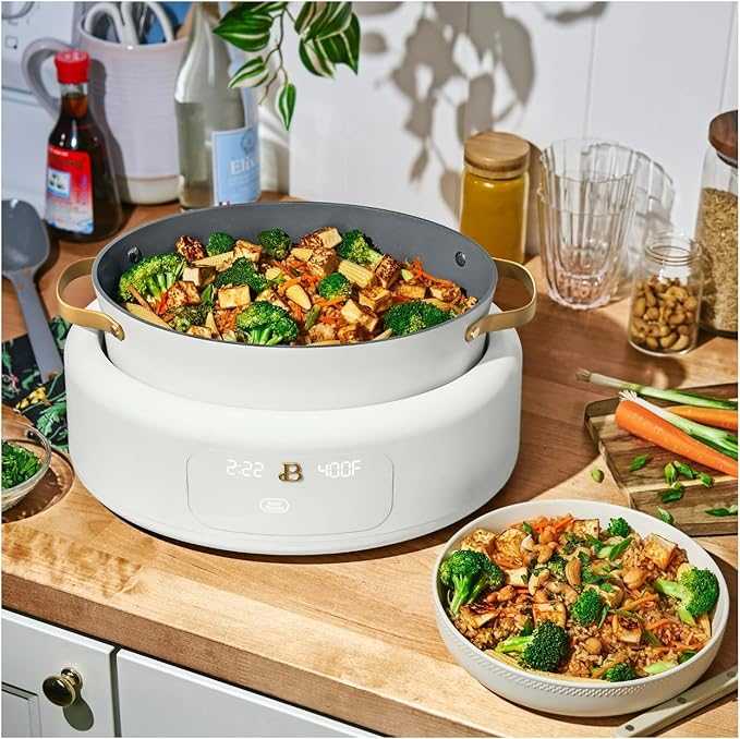 Beautiful 10-in-1 6 Qt Electric Multi-Cooker – Pressure Cook, Slow Cook, Steam, Sauté & More: Perfect for Holiday Meals, Christmas Hosting, Family Dinners & Festive Celebrations
