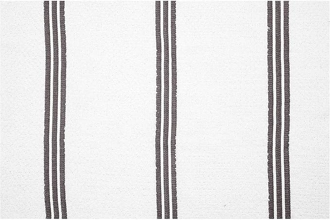 AMOUR INFINI Kitchen Towels Pack of 4 - Absorbent, Quick Drying Premium Cotton Tea Towel - Kitchen Linens 16x28 Inch Dish Towels with Hanging Loop (D.Grey)