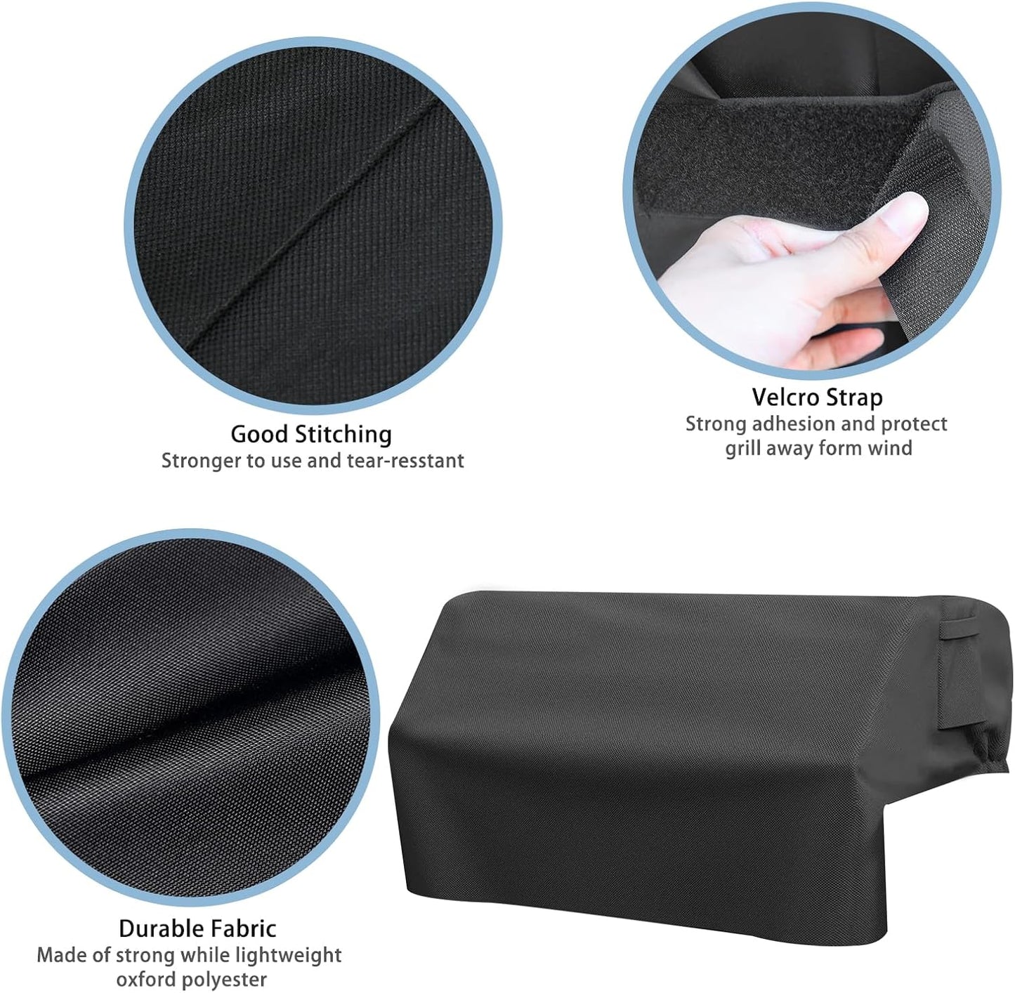 37 Inch Built-in Grill Cover for Coyote DCS Jenn-Air KitchenAid, and Lynx, 600D Heavy Duty Waterproof & Windproof Island Grill Top Cover, 38" W x 28" D x 24" H