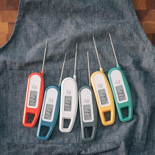Lavatools Javelin® Ultra-Fast 2-Second Digital Instant Read Meat Thermometer for Grill and Cooking, 2.75" Probe, Compact Foldable Design, Large Display, IP65 Water Resistant, NSF Certified – Maize