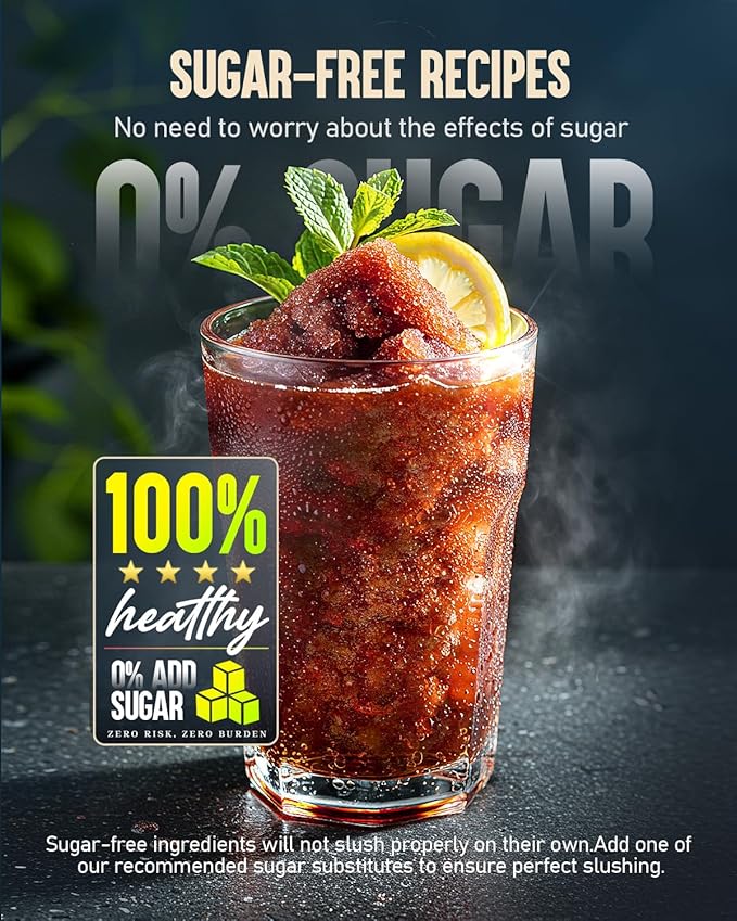 Slushie Machine, No Ice Needed, 88 oz INOVIVA Slushy Machine for Home with Self-Cleaning Function, Professional Frozen Drink Maker, 5 Preset Programs, Frozen Margaritas, Frappés, Milkshake, and More