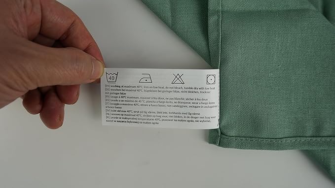 Solid Color Linen Blended Thin Dinner Cloth Napkins - Set of 12 (40 x 40 cm) - for Events & Home Use (Sage Green)