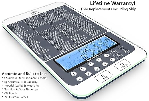 NUTRA TRACK™ Ultimate Food Kitchen & Nutrition Scale – Your Personal Nutritionist at Home! Powered by USDA Data, Designed for Precision in Seattle, WA