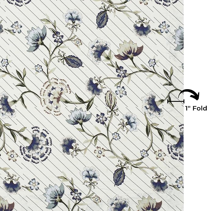 Bedding Craft Cotton Cloth Dinner Napkins Set of 12 – 18x18 Multicolor Lace Print with 1" Fold – Machine Washable Fabric Napkins for Table Décor, Weddings & Special Events