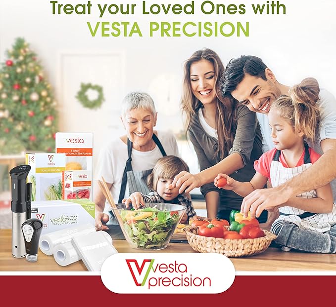 Vacuum Sealer by Vesta Precision - Handheld Vac 'n Seal | Extends Food Freshness | Fast and Powerful Vacuum | Compact Design | Long Battery Life | Works with valved Vacuum Bags, Bottles, and Canisters