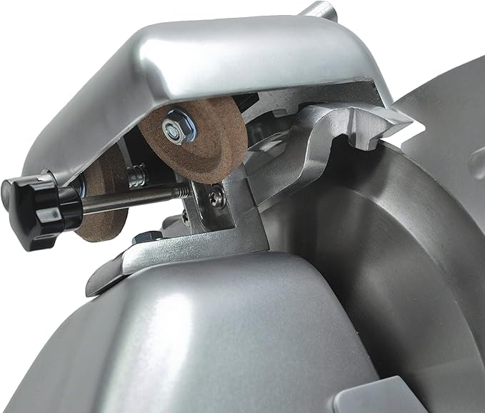 KWS MS-10NS 320W Motor Electric Meat Slicer 10-Inch with 304 Stainless Steel Blade, Frozen Meat/Cheese/Food Slicer Low Noise Commercial and Home Use [ ETL, NSF Certified ]