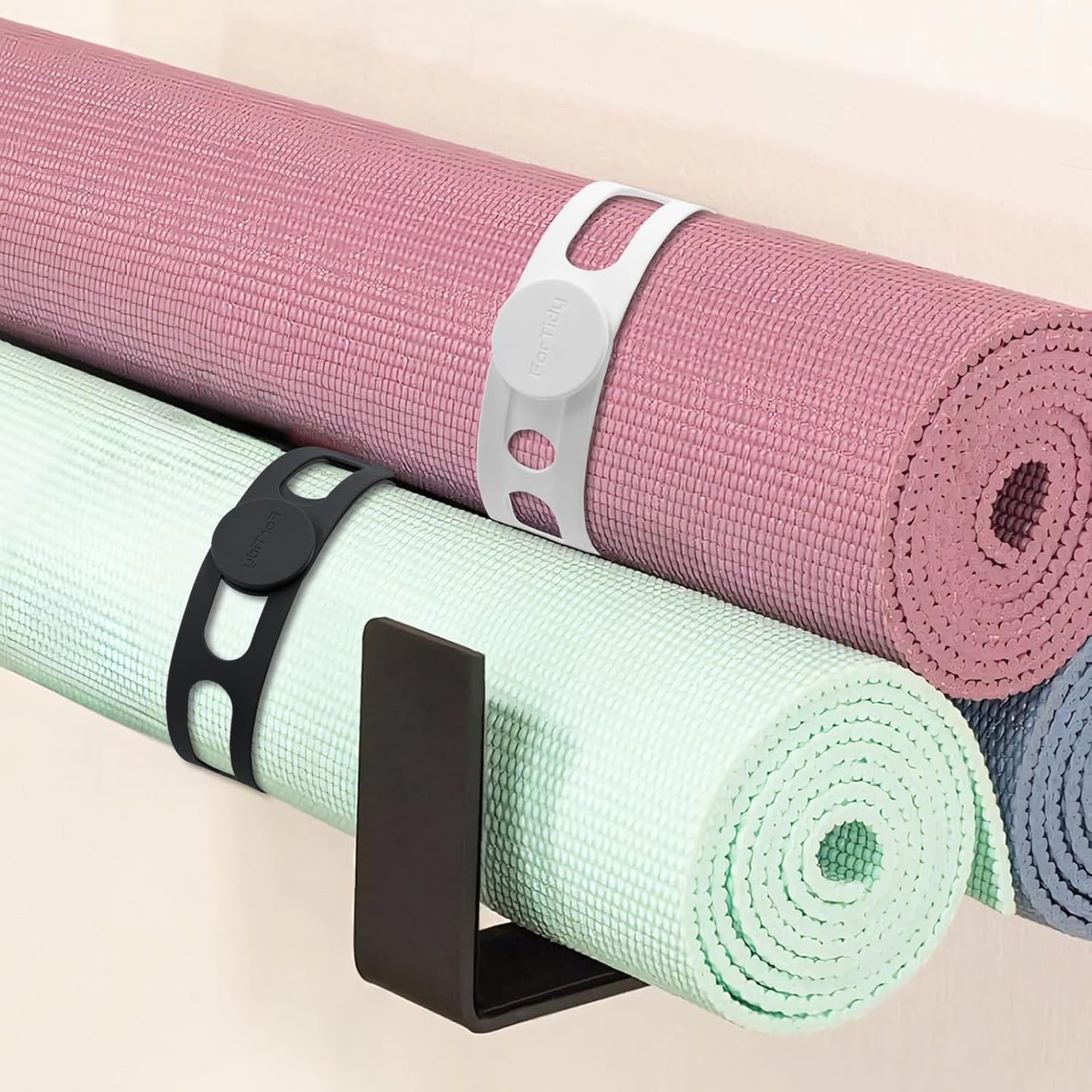 Silicone Utility Strap for Slow Cooker Lid, Pot, Bento Box, 21.65 In Reusable Elastic Self-Lock Silicone Tie for Bundling or Organizing Curtain, Cords, Yoga Mat, Camping Mat, 2pcs (Black&White)