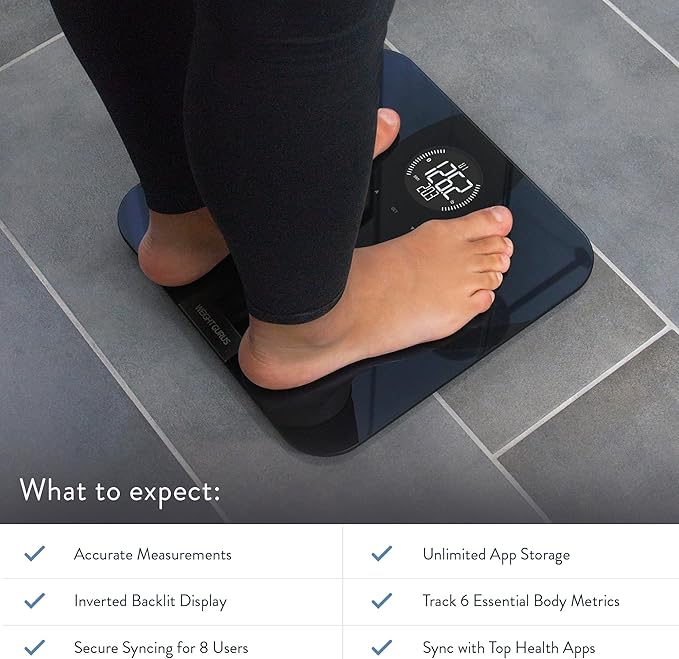 Greater Goods Digital Smart Scale for Body Weight | US-Based Company Powered by Superior Service & Dependable Products | (Black Bluetooth)