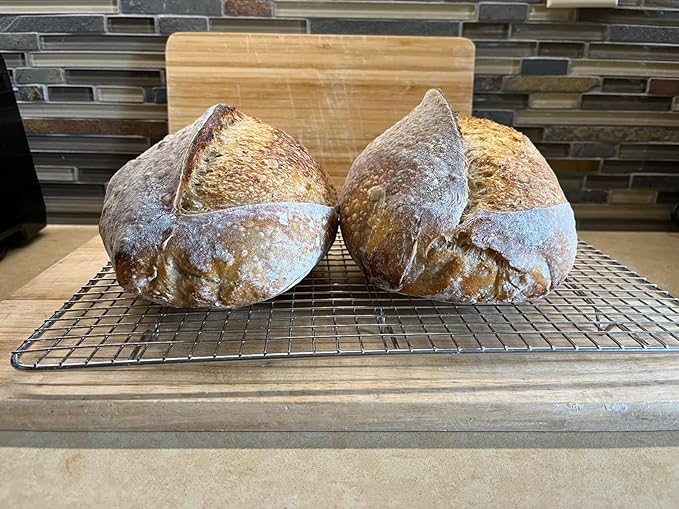 Banneton Bread Proofing Basket, Sourdough Bread Baking Supplies, Oval Rattan Rising Proofing Baskets Bowls Set of 2, Artisan Sourdough Bread Gifts for Home Bakers