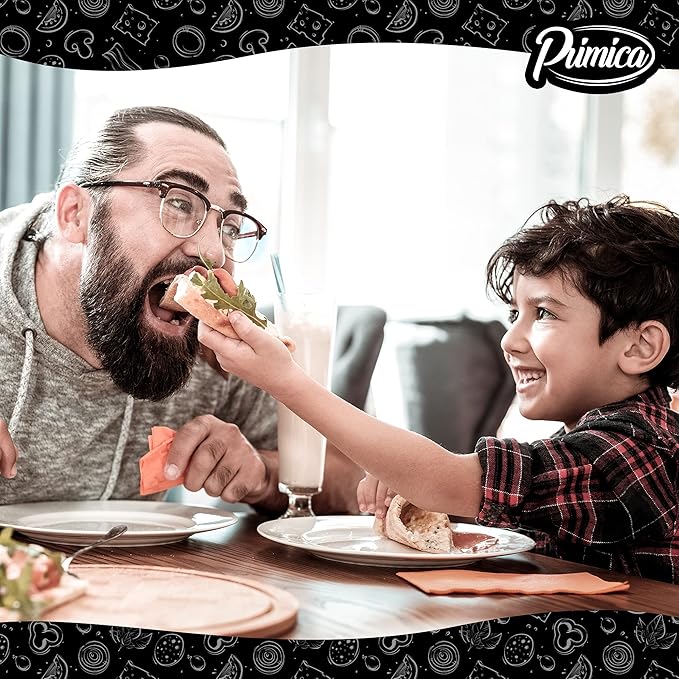 Primica Pizza Steel XL for Oven Extra Thick 0.315" - Durable Steel as Alternative to Pizza Stone - High Quality for BBQ Grill and Bakings