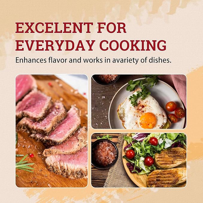 52USA Himalayan Pink Salt, Coarse Grain, 39 oz (2.4 LB), Pink Himalayan Sea Salt, Sea Salt for Grinder Refill, Kosher Salt