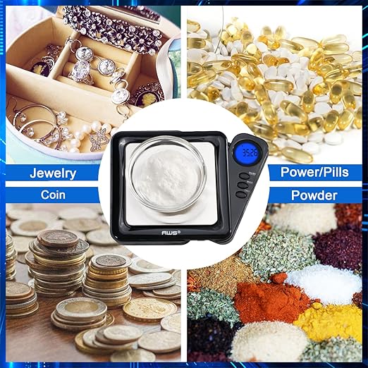 American Weigh Scales Blade Series 200g x 0.01g Digital Pocket Scale 0.01g Accuracy | Precision Mini Scale, Small Digital Gram Scale for Kitchen, Gold, Gems & Coin Scale, Smart Digital & Compact Scale