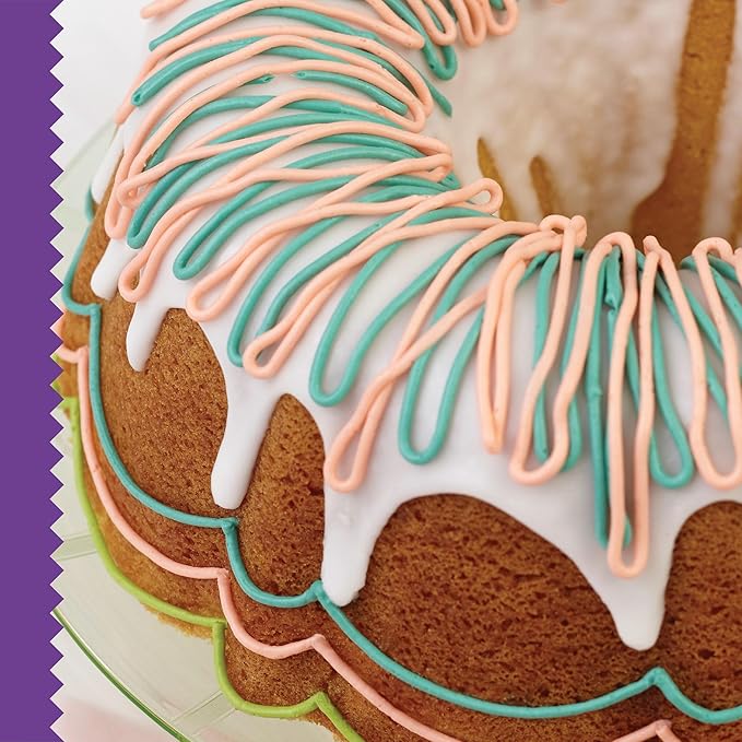 Wilton Gold Non-Stick 9.49 in Fluted Bundt Cake Pan, Stainless Steel Bakeware, Made without PFAS, Packaging May Vary (Pack of 4)