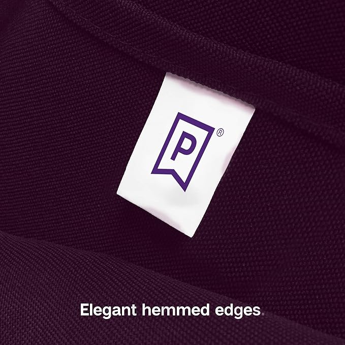 Gee Di Moda Rectangle Tablecloth - 90 x 132 Inch Eggplant - Heavy Duty Washable Polyester - 6 Ft Buffet Table, Holiday Party, Wedding & Baby Shower