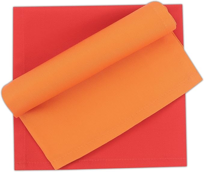 Ruvanti Cloth Napkins Set of 24, 18x18 Inch Napkins Cloth Washable, Soft, Durable, Absorbent, Cotton Blend. Table Dinner Napkins Cloth for Christmas Parties, Restaurant, Weddings, Dinner - Multi Color