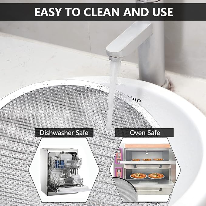 3 Pcs 12 Inch Pizza Screen, Restaurant-Grade Aluminum Alloy Pizza Baking Screen, Seamless Round Pizza Screen Non Stick Mesh Net Baking Tray Cookware Kitchen Tool For Oven, BBQ