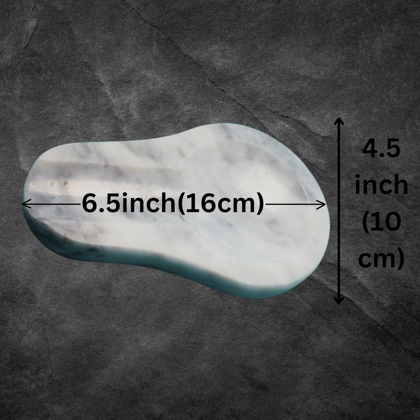 Marble Spoon Rest - Heat-Resistant, Spoon Holder for Stove Top - Kitchen Utensil Holder for Spoon, Ladle, Spatula & Other Accessories