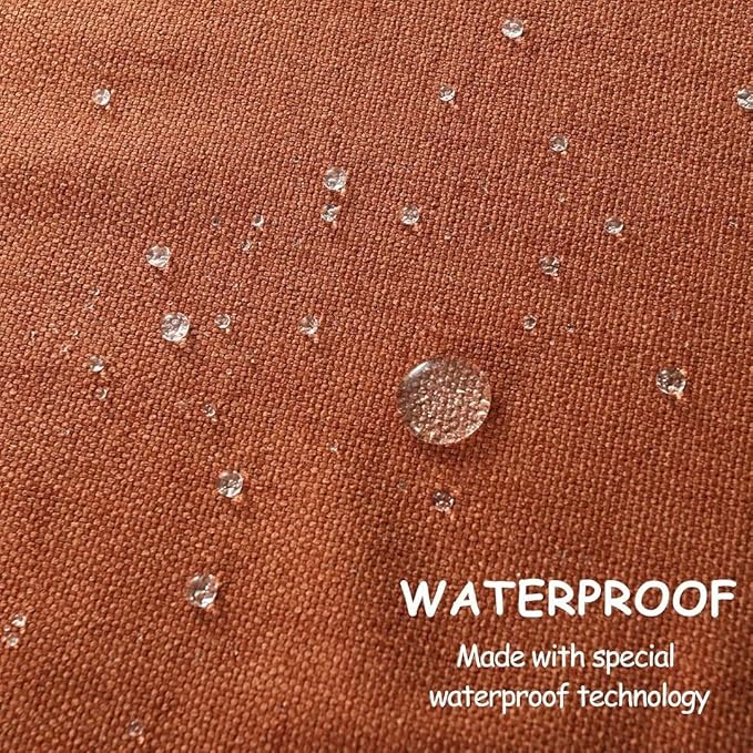 Table Cloth Rectangle Table Cover 57x118 Inches Faux Linen Wrinkle Free and Waterproof Rust Red Rectangle Tablecloth for Kitchen Dining Party Buffet Wedding