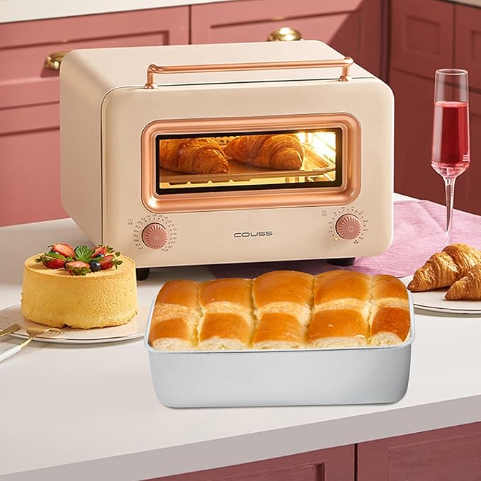 Stainless Steel Large Loaf Pans Set Of 4 For Baking Bread 9x5 Metal Nonstick Rectangle Bread Tin Homemade Meatloaf Sandwich Brownies Lasagnas Oven Refrigerator Freezer Safe