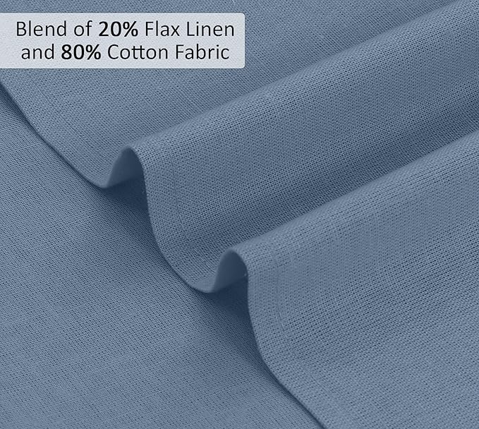 Ruvanti Linen Napkins Set of 6, 18x18 Cloth Napkins, Cotton Linen Blend Napkins Cloth Washable, Soft, Reusable Dinner Napkins for Wedding, Parties, Christmas, Thanksgiving, Everyday Use - Grey