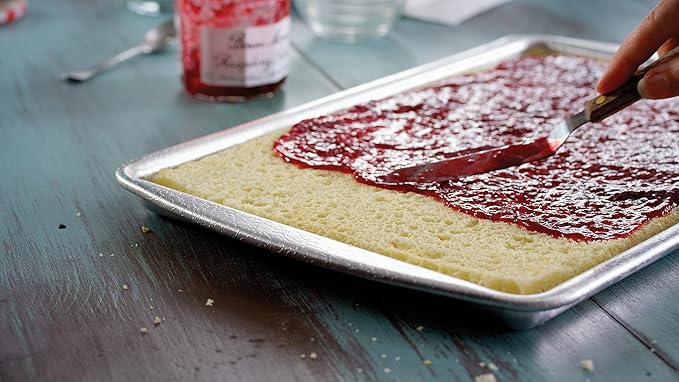 Doughmakers 40056 Premium Quality Commercial Grade Bakeware, Set of 3 Baking Pans, 10 x 15 sheet, 9 x 13 pan, 9-inch round, Silver, Large