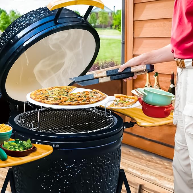 Pizza Stone for Oven, 15" Heavy Duty Round Pizza Stone for Oven Baking & BBQ Grill Thermal Shock Resistant Cordierite Cooking Stone Baking Stone for Pizza, Bread