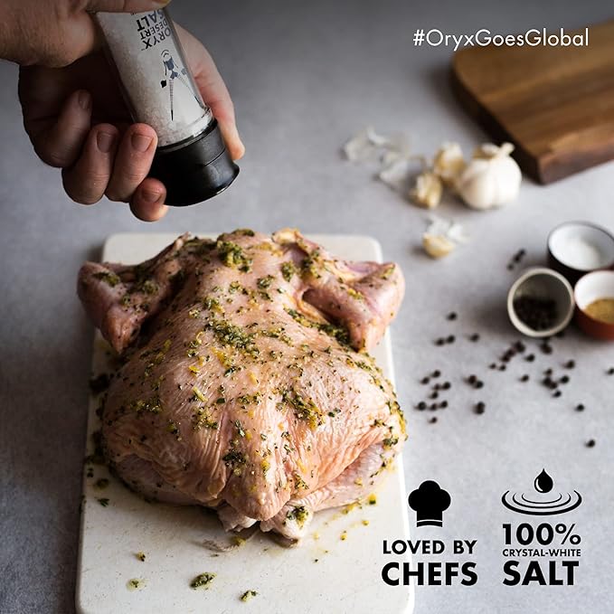 Grinder - Ceramic Mill for Coarse Kosher Salt - Naturally Organic Seasoning - Alternative to Sea Salt, Himalayan & Rock Salt, from Salt Lakes in the Kalahari Desert,3.52 oz