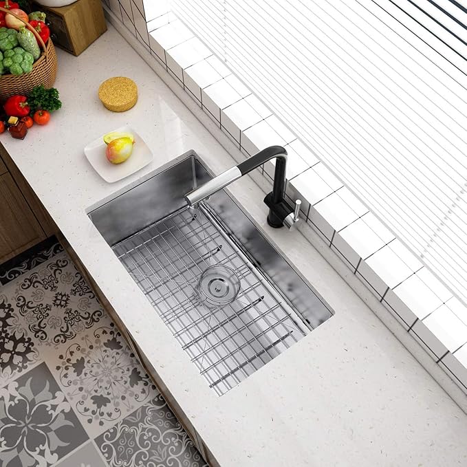 TORVA 32-Inch Undermount Kitchen Sink, Premium 304 Stainless Steel Bar Sink - 10 Inches Deep Basin Single Bowl Sink