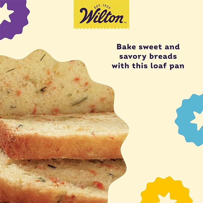 Wilton Platinum Non-Stick 9 x 5 in Loaf Pan, Stainless Steel Bakeware, Made without PFAS, Packaging May Vary