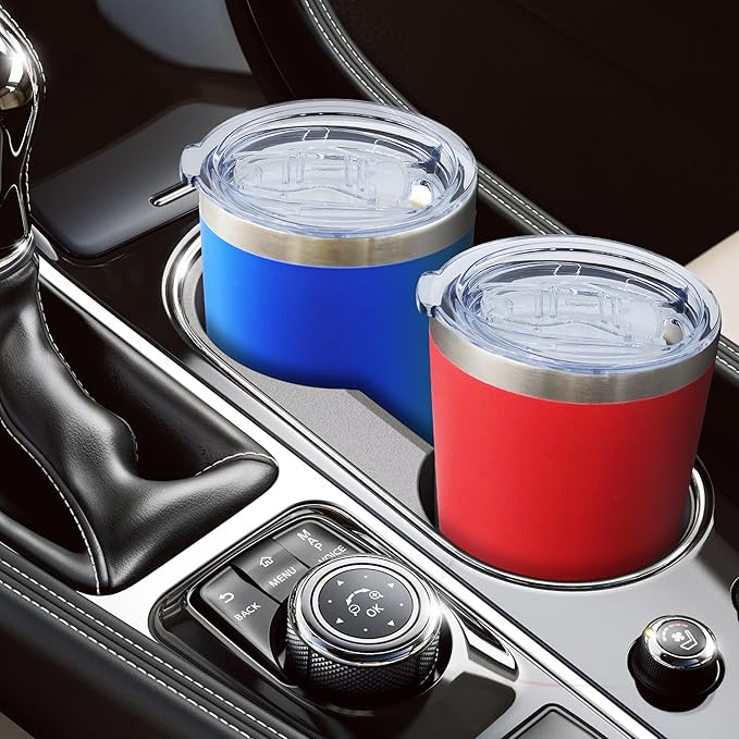 20oz Tumbler Bulk Stainless Steel Tumblers with Lid Vacuum Insulated Double Wall Travel Coffee Mug Powder Coated Tumbler Cup for Hot and Cold Drinks(Dark Blue, 6 pack)