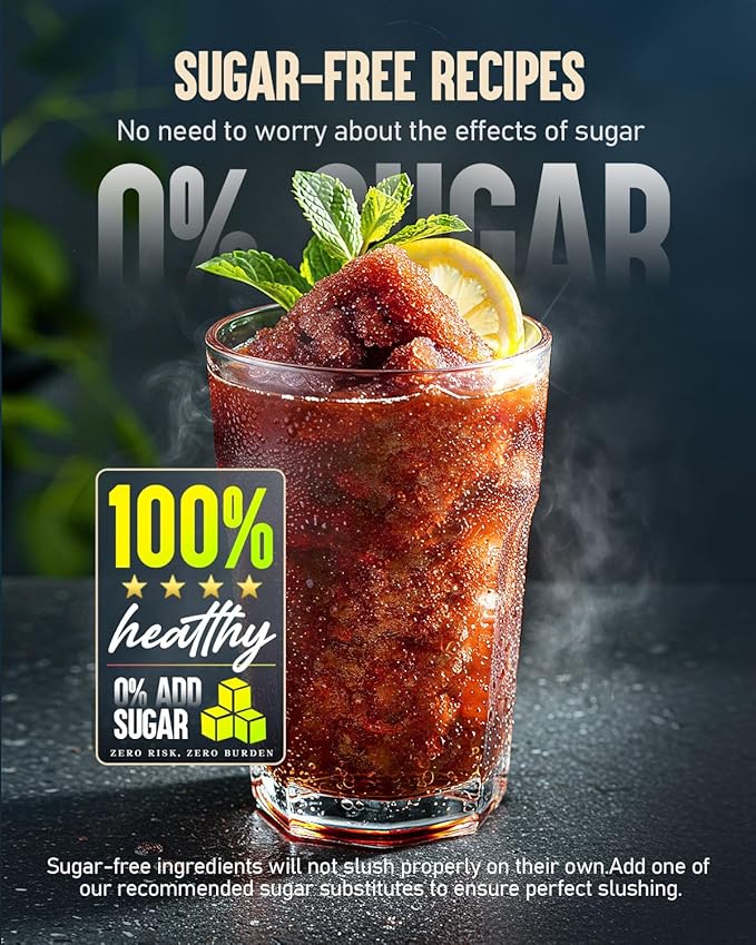 Slushie Machine, 88 oz INOVIVA Slushy Machine for Home with Self-Cleaning Function, No Ice Needed, Professional Frozen Drink Maker, 5 Preset Programs, Frozen Margaritas, Frappés, Milkshake, and More