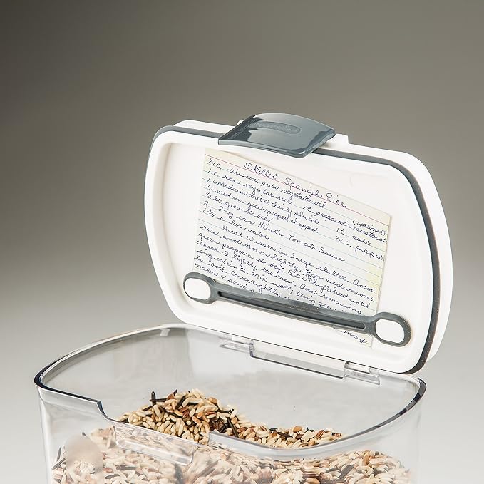 ProKeeper 2.5-Quart Grain Storage Container with Hinged Lid, Clear – BPA-Free, Airtight Seal