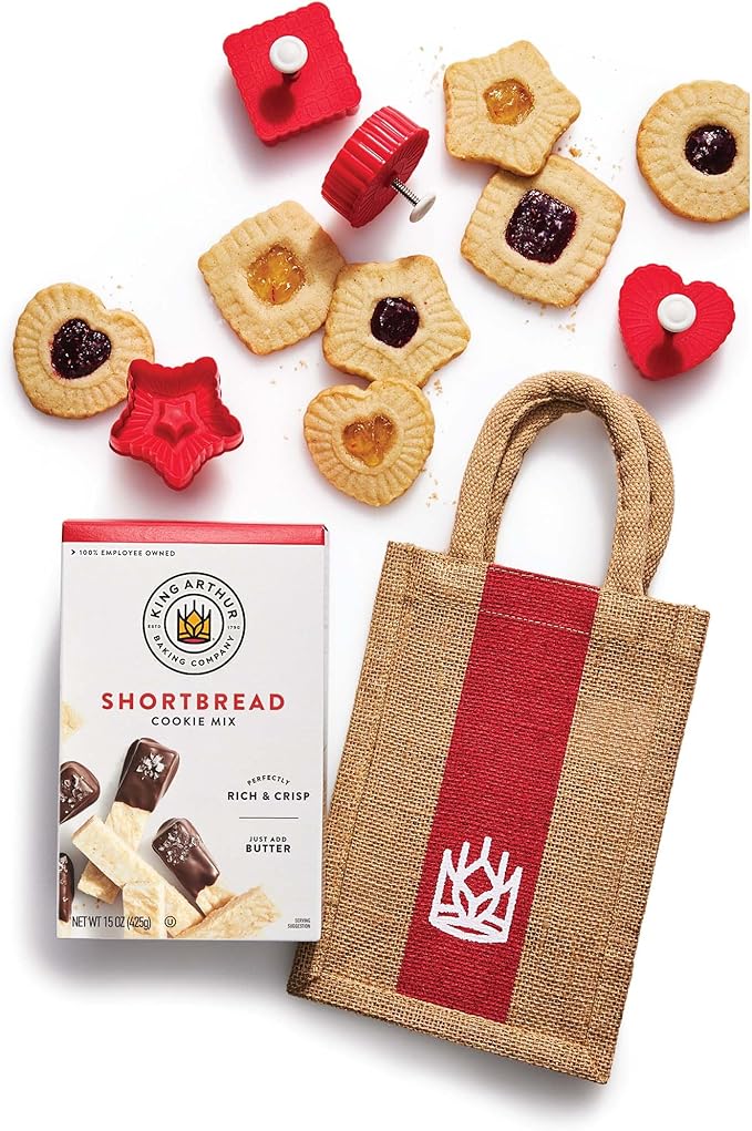 King Arthur Baking Company Thumbprint Pop-Out Cookie Cutters, BPA Free, 4-Piece Set