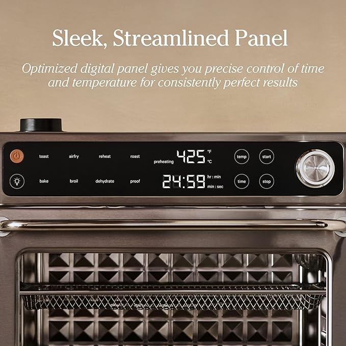 Our Place Large Wonder Oven Pro | 8-in-1 Digital Countertop Oven with Large 32Qt quarts | Non-toxic, Quartz & Stainless Steel | Air Fry, Toast, Roast, Bake, Broil, Reheat & Dehydrate | Char