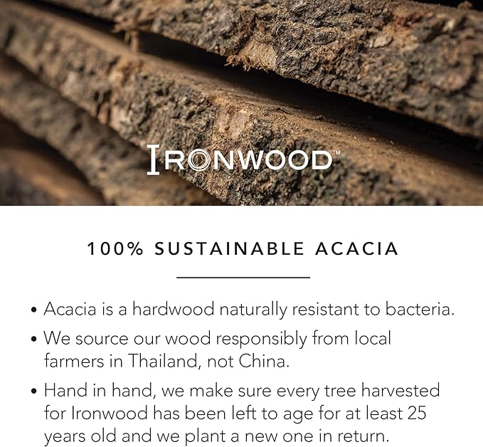 Ironwood Lucca Mini Pizza Peel, One Size, Acacia Wood