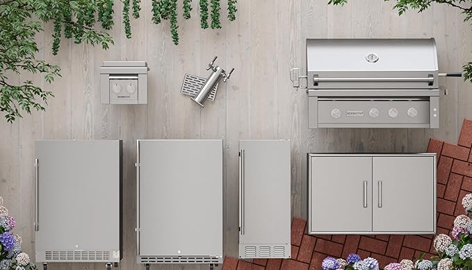 EdgeStar IB250OD 15 Inch Wide 20 Lbs. Capacity Built-in Ice Maker with 25 Lbs. Daily Ice Production - Stainless Steel