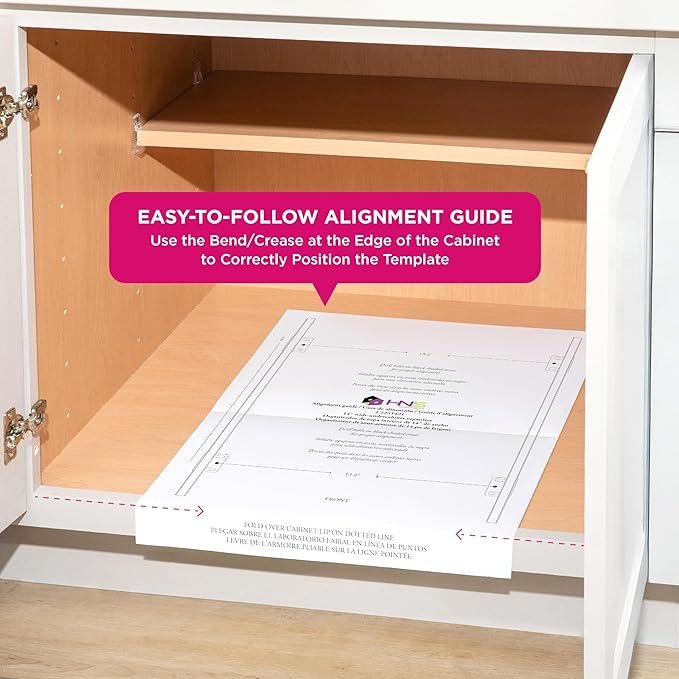 HOLDN’ STORAGE Pull Out Cabinet Organizer, Individual Sliding Drawers - Heavy Duty Metal with Lifetime Limited Warranty - Anti Rust Chrome Finish (Single Tier, 14" W)