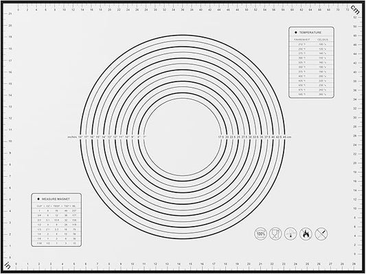 BlueBark 1 PCS - 24"L x 20"W Non-stick Silicone Baking Mat for Pastry & Dough, Sourdough Bread Making Tools, Kitchen Counter, Cooking Enthusiasts