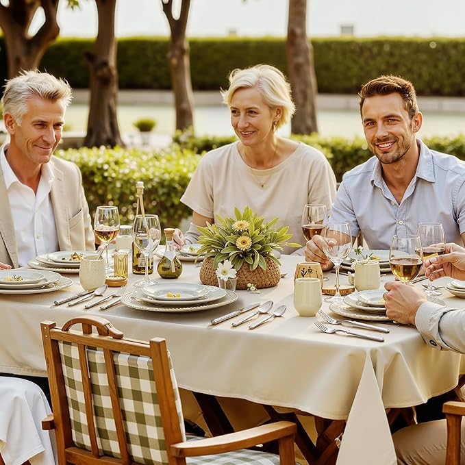 KINGSTONE 60-Piece Silverware Set, 18/10 Stainless Steel Flatware Set - Luxury Elegant Striped Cutlery with Dishwasher Safe, Durable for Family Dining, Catering, Weddings, Anniversaries Gift