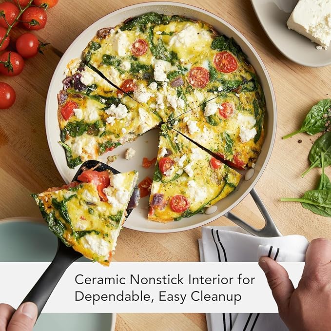 KitchenAid Hard Anodized Ceramic 9-Piece Nonstick Cookware Set – Includes Fry Pans, Saucepan, Stockpot, Durable, Even Heating, Oven Safe to 500°F, Empire Red