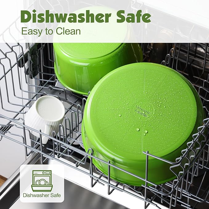 SENSARTE 17 Piece Ceramic Pots and Pans Set, Nonstick Detachable Handle Cookware, Induction Kitchen Cookware Set with Removable Handle, Dishwasher ＆ Oven Safe (Green)