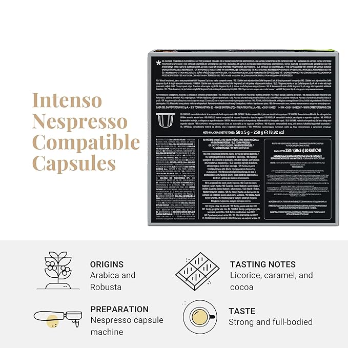 Caffe' Vergnano Medium Roast Espresso Original Line Machine Compatible Capsules