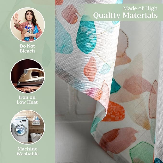 Maison d' Hermine Kitchen Towels Set of 3 100% Cotton 27.50" x 20" Reusable Cloth Tea Dish Towels Absorbent with Hanging Loop for Kitchen, Home, Dining, Cocktail Parties Spring/Summer (Summer Picnic)