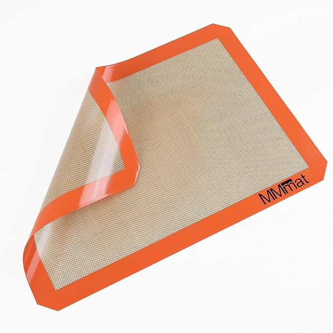 Silicone Baking Mat - Best German Silicone - Non Slip Silicone Baking Sheet, Non Stick Reusable Silicone Mats for Baking, Oven Liner, Counter Mat - Half + Medium + Quarter Baking Sheets Set