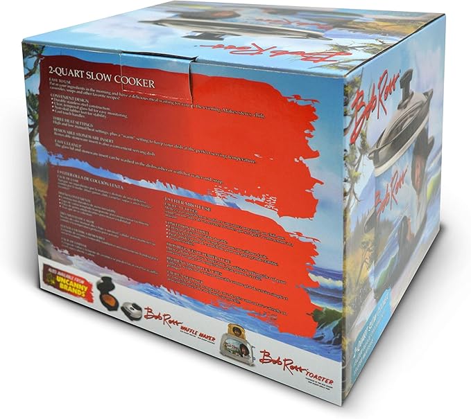Uncanny Brands Bob Ross 2 Quart Slow Cooker- Happy Little Tree Appliance